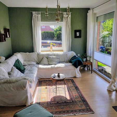 Ferienwohnung Haus Papenburg Garten Parkplatz Nordsee Esterno foto
