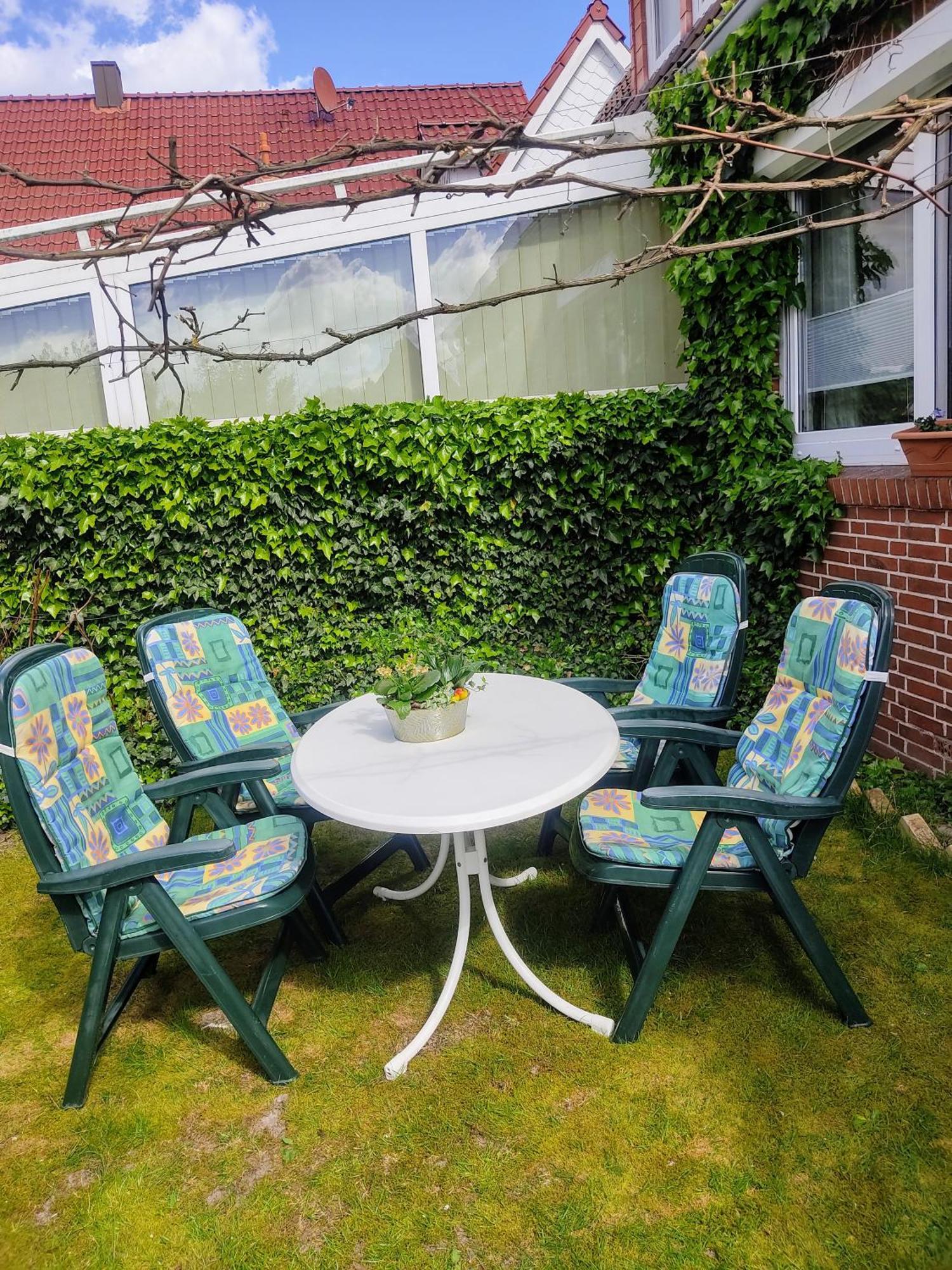 Ferienwohnung Haus Papenburg Garten Parkplatz Nordsee Esterno foto